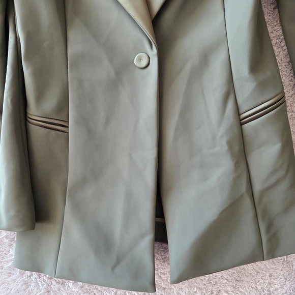 Chiara Boni La Petite Robe Olive Green Pant Suit Alex Blazer 40 Tux Pants 44 S M - Picture 15 of 16